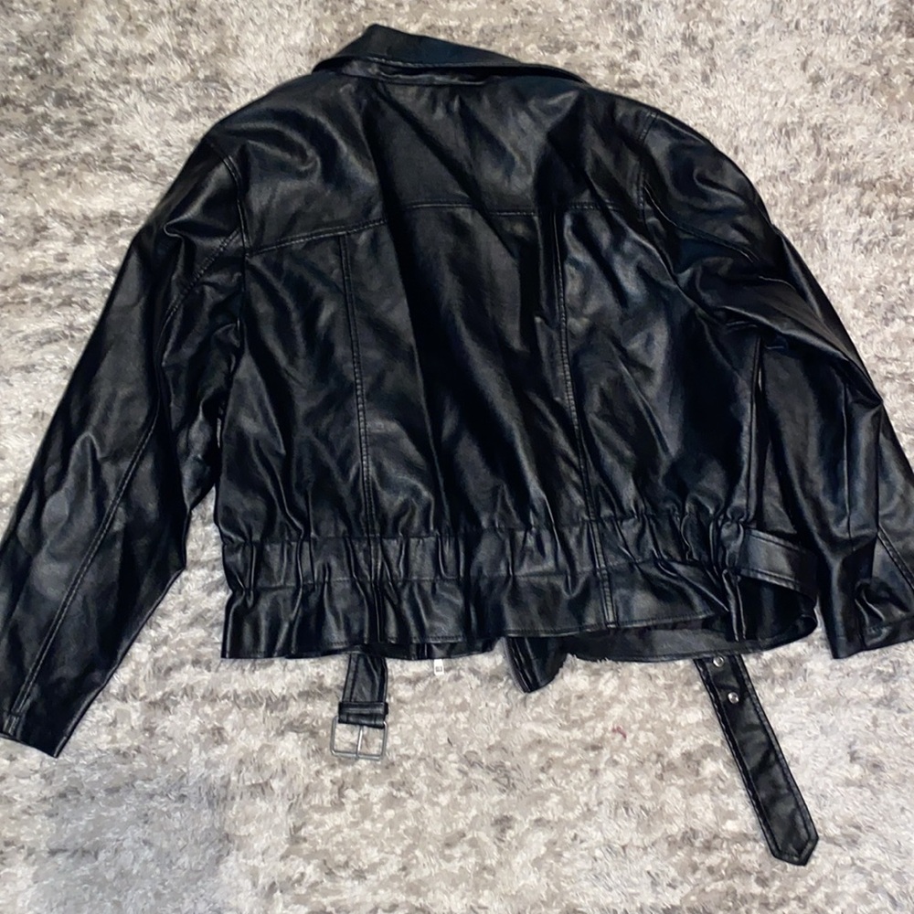 Black Pleather Jacket - image 2